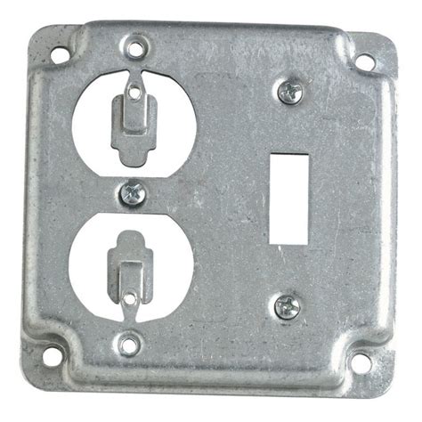 2-gang metal electrical box cover|metal outlet boxes electrical.